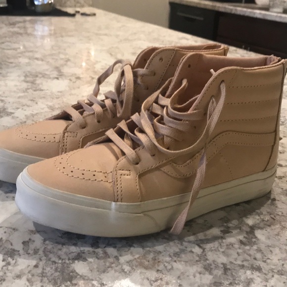 nude high top vans